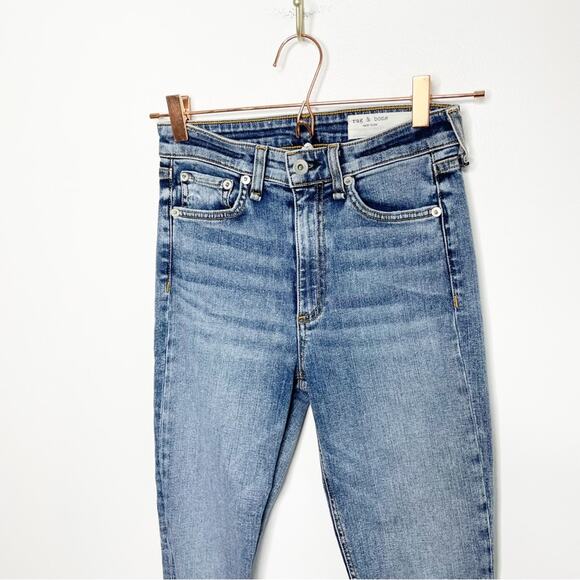 RAG & BONE Nina High Rose Ankle Skinny Jeans in Norwalk 24 - Picture 4 of 8
